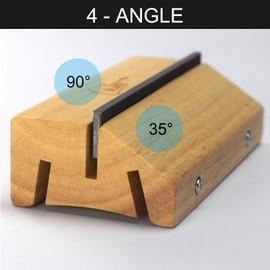 Fret End Beveling File Set for Guitar and Bass - 3/23/35/90 Degree Fret End Dressing File 4 in 1 Fret Crowning End Bevel File Precision Luthier Tools by iLuiz