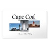 CafePress ABH Cape Cod Americasbesthisto Rectangle Bumper Sticker Car Decal
