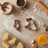 2 Pcs Silver Cookie Cutters Set Cat Dog Cookie Cutter