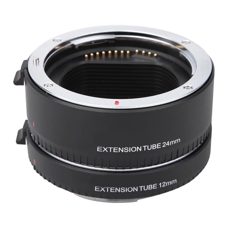 DGEOSR Alloy Black Auto Focusing Macro Extension Tube Adapter Ring