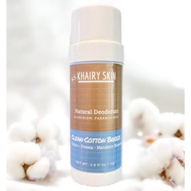 Khairy Skin Natural Deodorant Aluminium free formulated with Cocoa Butter and Moroccan Argan Oil. (Clean cotton Breeze)