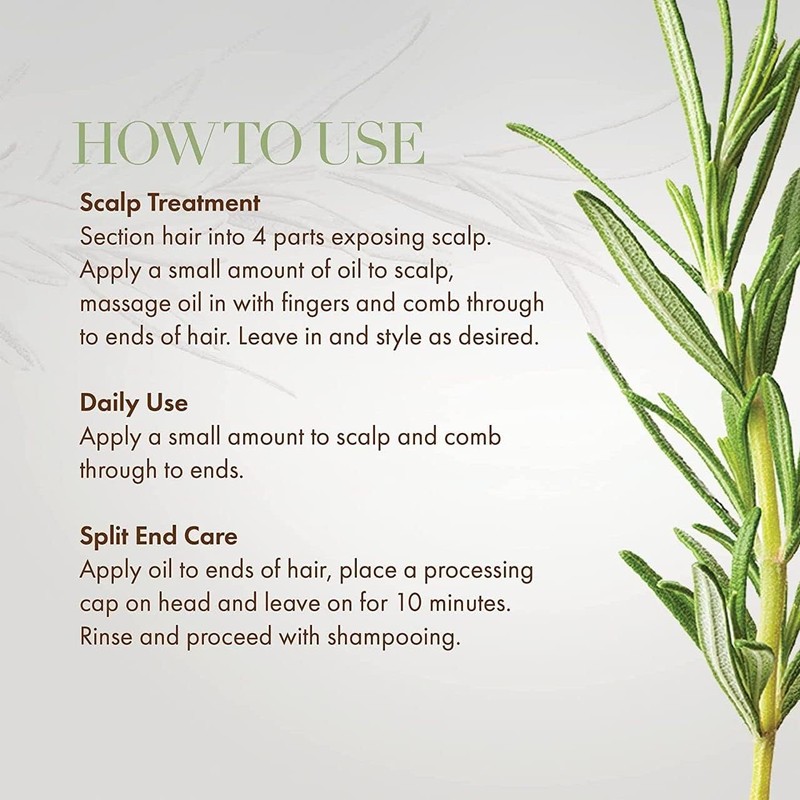 MIELLE Rosemary Mint Scalp & Hair Strengthening Oil Model (3399-9243)