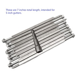 7" Drain Hook Screws, Pack of 10 with Metal Ring, Roof Gutter Screws (17.8cm) Gutter Screws