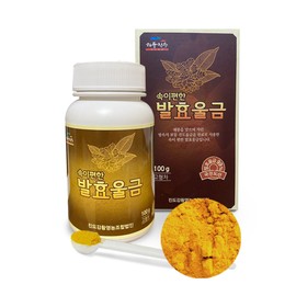 Jindo Fermented Turmeric Powder 5 cans of 100g (5 months) Domestic Turmeric Haepung Cheongsong Fermented Turmeric Powder 100g 5 cans / 진도 발효 울금 분말 가루 100g 5통 (5개월) 국내산 강황 해풍청송 발효울금가루 100g 5통