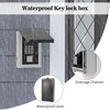 WeHere Key Lock Box Outdoor, Wall Mount Lockbox for Outside,