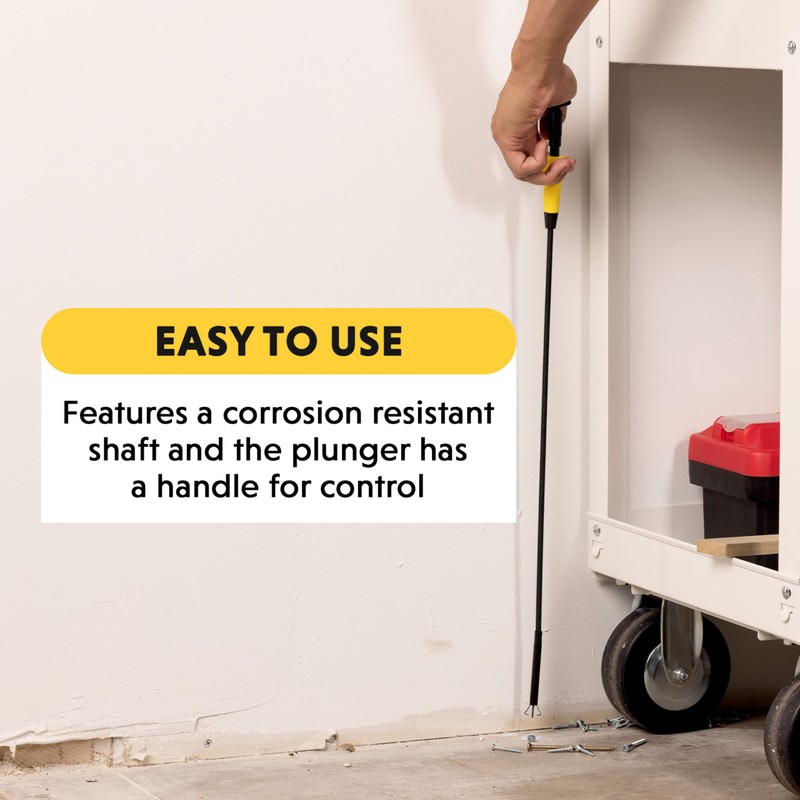 General Tools 70396 Lighted Steel Claw Mechanical Pick-Up Tool, 24-Inch