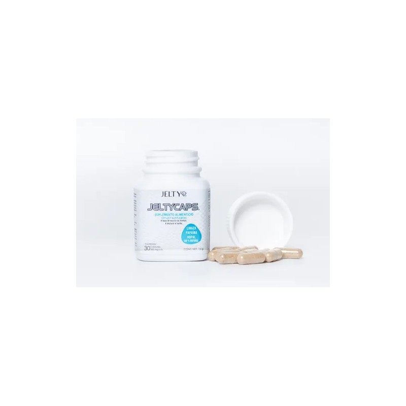 Jeltycaps Jelty 30 Cápsulas Con Linaza, Nopal, Papaína