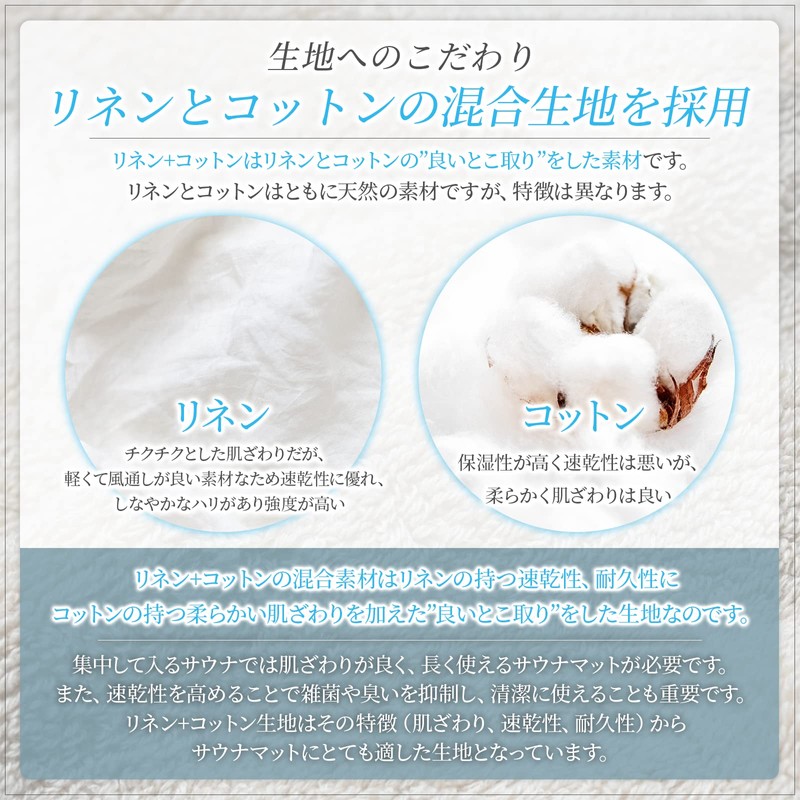 Imabari Sauna Sauna Mat, Imabari Towel Brand Certified, Linen &