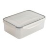 lakeland 5 Clip Rectangular Nestable Storage Containers – Stackable Leak-Proof