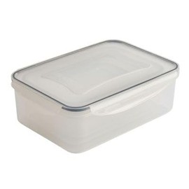 lakeland 5 Clip Rectangular Nestable Storage Containers – Stackable Leak-Proof & Airtight