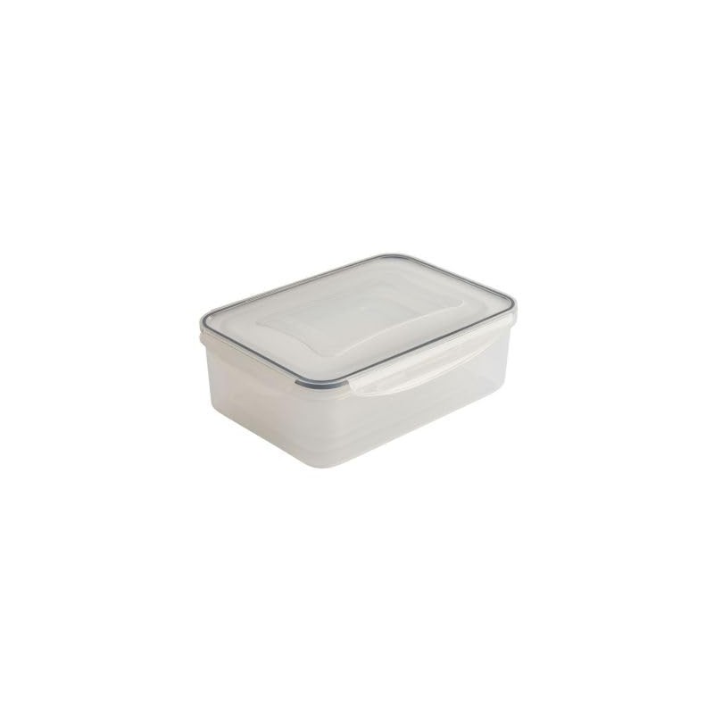 lakeland 5 Clip Rectangular Nestable Storage Containers – Stackable Leak-Proof