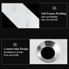 JVHLOV 4 Pcs 30mm x 35mm Tie Ring on Plate,