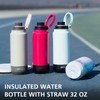 GREYLOCK 32 oz Insulated Water Bottle with Straw Lid, Leakproof