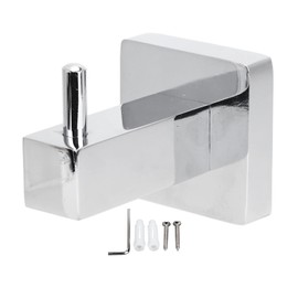 Enforose Bath Towel Hooks,Wall Mount Heavy Duty Clothes Hook, Professional Home Bathroom Kitchen Stainless Steel Clothes Cabinet Closet Wall Hook for Office Dormitory