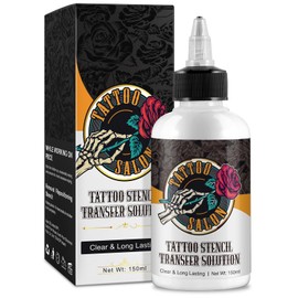 Tattoo Transfer Gel 150 ml - Patterned Perfect Transfers Skin-Friendly Tattoo Cream - Durable & Clear Pattern, Not Easy to Erase - Vegan Tattoo Stencil Gel Tattoo Accessories
