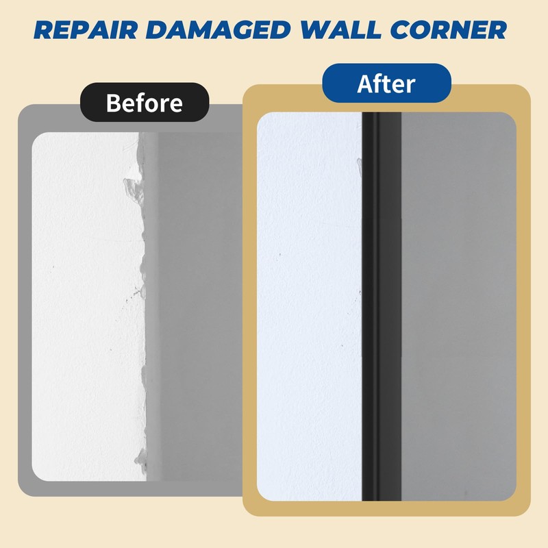 Wall Corner Edge Protector - 1x1x36 inch Baby Proofing Corner