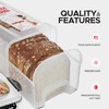 Tafura Bread Storage Container (2 Pack) with INGENIOUSLY Tray, Plastic
