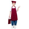 cozycube Kids Apron Set, Children's Apron, Triangle Scarf, Drawstring Bag