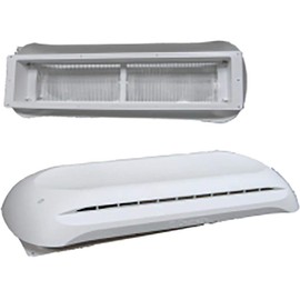 Dometic RV Refrigerator Vent Cover, Base and Cap, Polar White