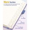WEMATE Password Book with Alphabetical Tabs, Spiral Password Keeper Book