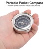 Mini Compass, 60 mm Stainless Steel Compass, Portable Pocket Compass,