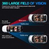 Car Blind Spot Mirrors(5.12 * 2.75in), Universal Automotive Auxiliary Mirror