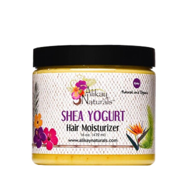 Alikay Naturals Shea Yogurt Hair Moisturizer Natural Raw Shea Butter, Argan & Coconut Oil 16 Ounce