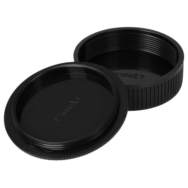 vhbw Lens Cap Set Compatible with Praktica Camera - Rear