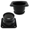 LUORNG 2PCS 3 Inch Black Duct Connector Flange Dryer Vent