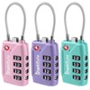 SharkByte TSA Approved Suitcase Locks - 4 Digit Security Travel