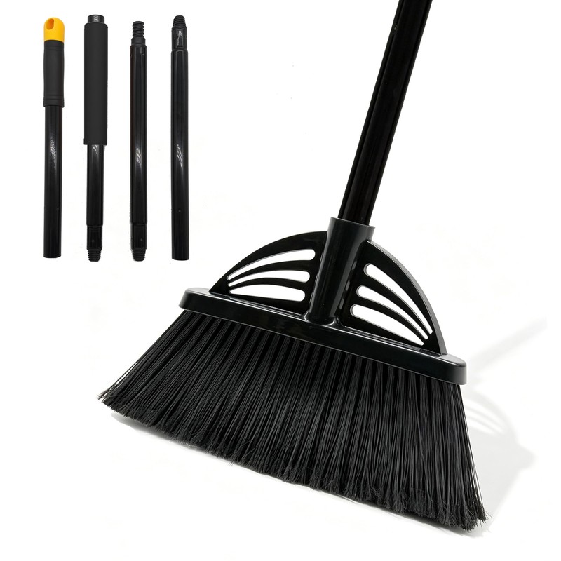 Xifando Heavy Duty Broom - 55 Inch Adjustable Long Handle