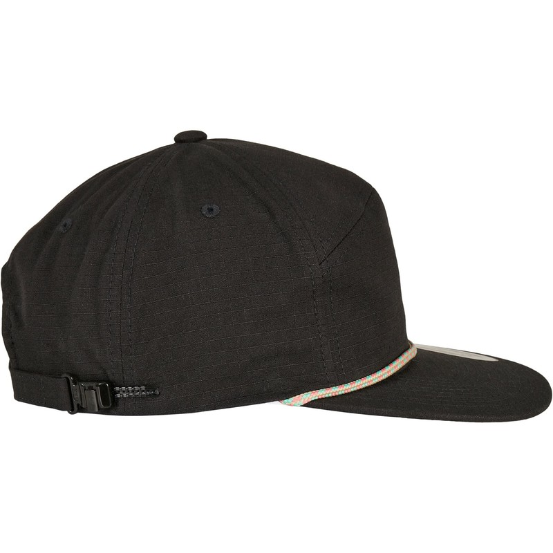 Flexfit Unisex Colour Braid Jockey Cap Baseball Cap, black