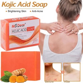 Kojic Acid Soap Dark Spot Whitening Turmeric Soap Skin Bleaching Lightening 100G