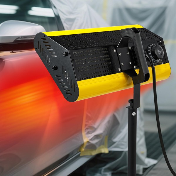 Mxmoonfree 2000W Paint Curing Lamp, Adjustable Tripod Stand up to