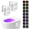 MIEFL Toilet Light Motion Sensor 16 Colors Changing LED Glow