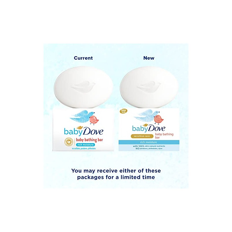 Baby Dove Rich Moisture Bathing Bar, 75g - India