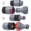 Connect Garden Hose Quick Connector 3/4 Inch Plastic Garden Hose