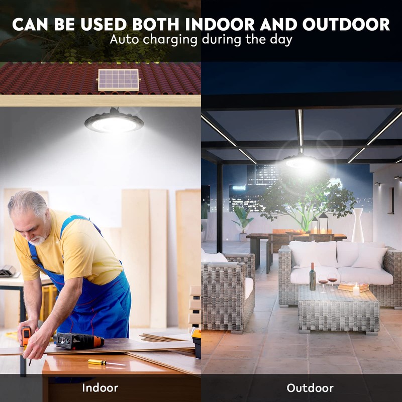 FabStyl Dual Head Solar Lights Indoor Outdoor, 3000LM Solar Shed