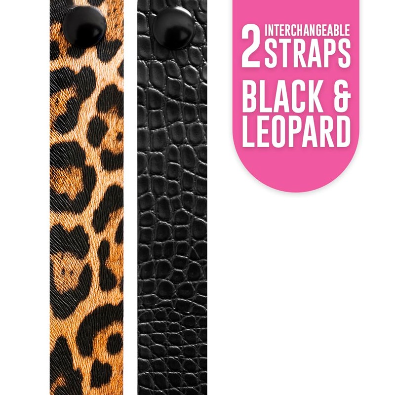 Colortrak Hip Hugger Salon Apron with Interchangeable Black and Leopard