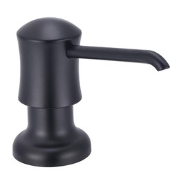 Kitchen Soap Dispenser Refill from The Top Countertop Kitchen Bathroom Soap Dispenser with 17 OZ Bottle (Black Matte)