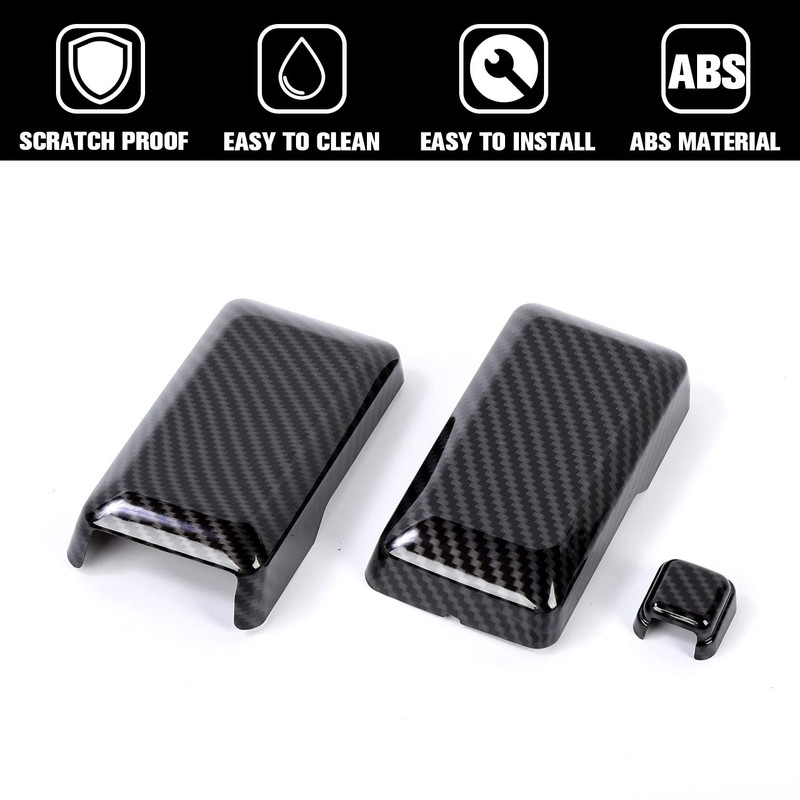 Jimen Compatible with Ford Bronco 2021-2023, 3PCS Tailgate Rear Window