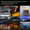 PUNKZZ Barra Torreta Estrobo Codigo Leds Con Base Magnética 26