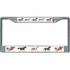 Wild Horses Chrome License Plate Frame