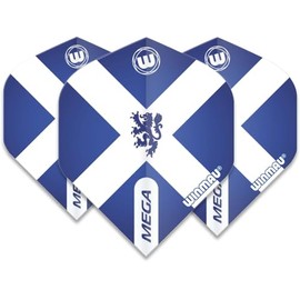 WINMAU Mega Standard Scotland Dart Flights - 1 Set Per Pack (Total 3 Flights)