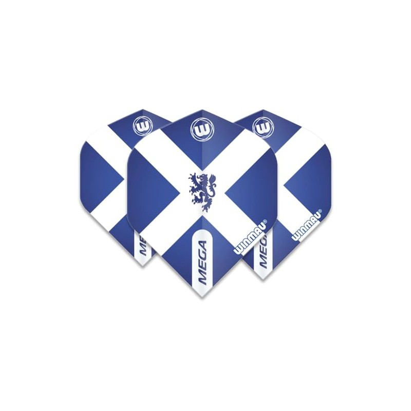 WINMAU Mega Standard Scotland Dart Flights - 1 Set Per