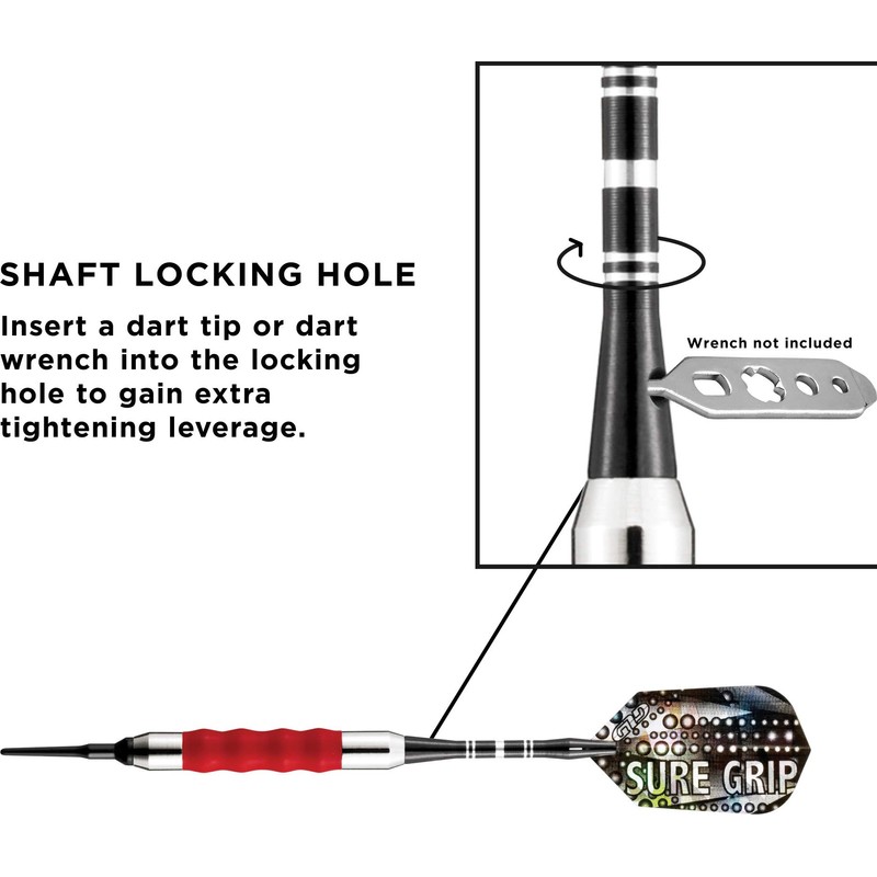 Viper Sure Grip Soft Tip Darts, Red, 16 Grams