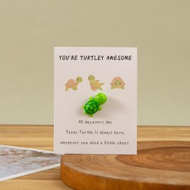 HBJSP Pocket Hug Penguin, Penguin Gifts, A Little Pocket Penguin Hug, Penguin Pocket Keepsake Ornament, Mini Pocket Penguin Hug, Tinking of You Gift, Lovers, Birthday, Wedding Valentines (Turtle)