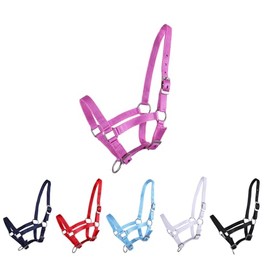 NETPROSHOP Foal Halter 3-Way Adjustable for Foals Falabella Shetty Pony Full Size: Foal Pony Colour: Pink