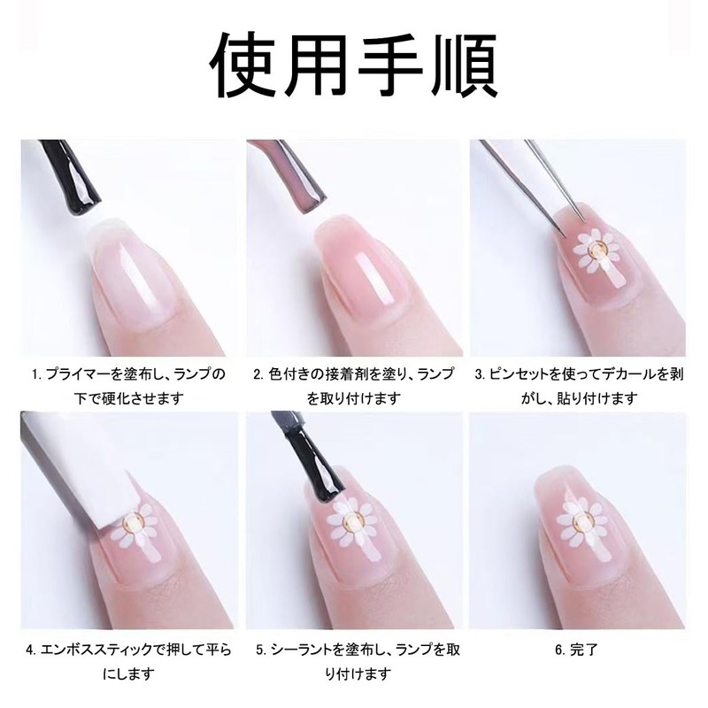 桜ネイルシール ネイルデコレーションステッカー ピンク 花びら 薄型フィット 上品 春ネイル 多シーン 幅広い用途 2点セット