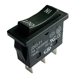 KCD4-3NC 16A in-Out Rocker Switch 3 Pins 3 Positons Double Side Momentary